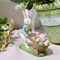 Easter Party Decorations Bunny Décor - Resin Rabbit Statue Pushing Easter Eggs Cart Multi Color Easter Bunny Décor Spring Decorations for Home 4.5 * 1.5 * 5 Inch